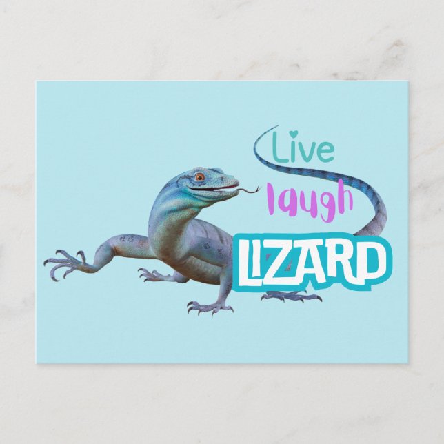 Carte Postale Live Laugh Lizard (Devant)
