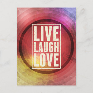 Carte Postale Live Laugh Love