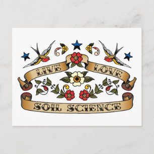 Carte Postale Live Love Soil Science