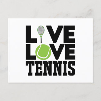 Carte Postale Live love Tennis