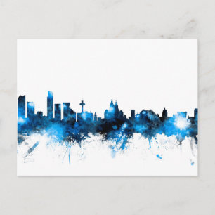Carte Postale Liverpool England Skyline