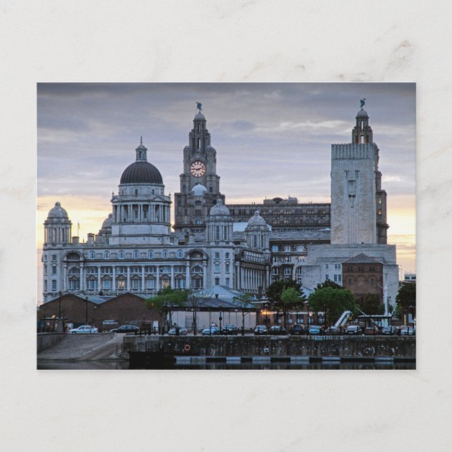 Carte Postale Liverpool Liverbuilding (Devant)