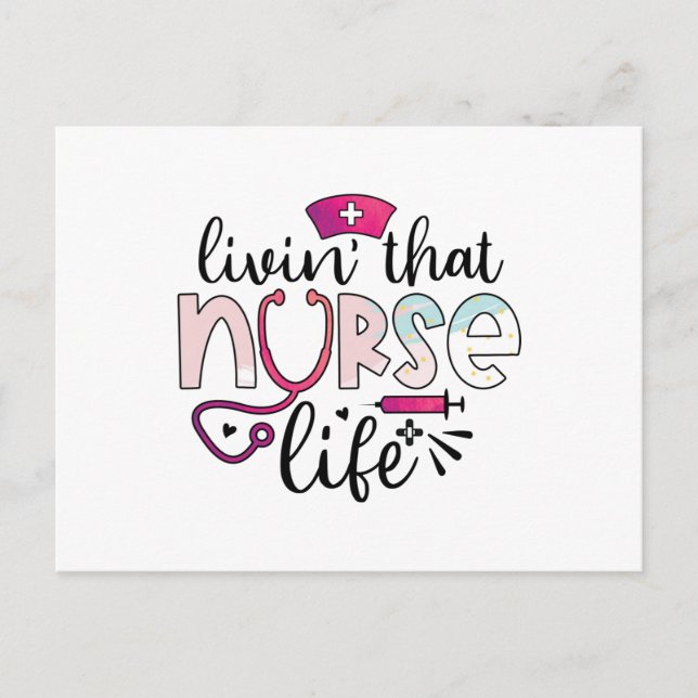 Carte Postale Livin That Nurse Life (Devant)