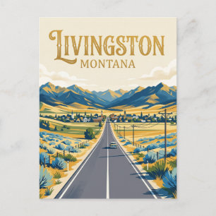 Carte Postale Livingston États-Unis