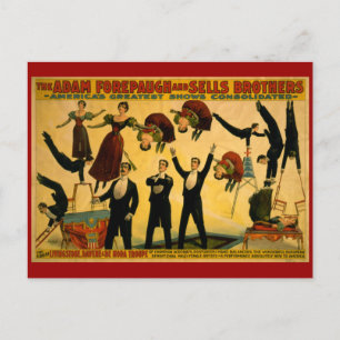 Carte Postale Livingstone Troupe Circus Poster