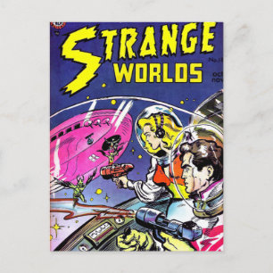 Carte Postale Livre de BD Strange Worlds