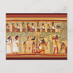 Carte Postale Livre égyptien antique des morts.