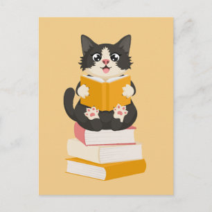 Carte Postale Livre Kawaii Lover Simple Cartographie Lecteur de 