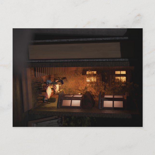 Carte Postale Livre nook diorama - petit café (Devant)