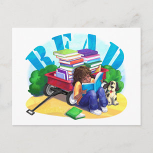 Carte Postale Livre Wagon LIRE