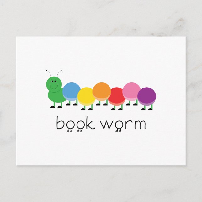 Carte Postale Livre Worm Caterpillar (Devant)