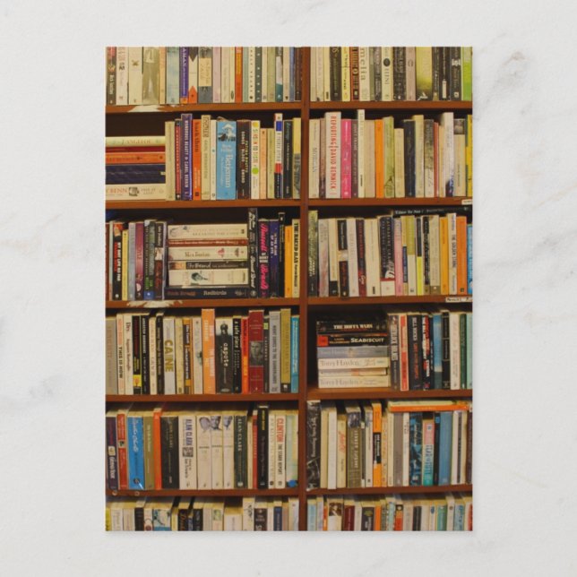 Carte Postale Livres dans la bibliothèque (Devant)