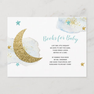 Carte Postale Livres De Parties scintillant Moderne Blue Moon Po