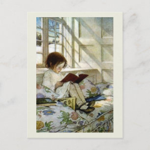 Carte Postale "Livres en hiver"