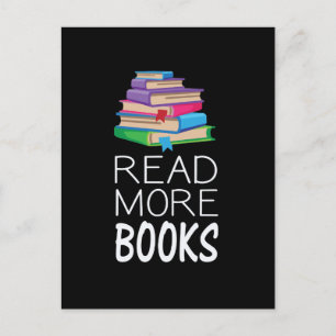 Carte Postale Livres - Lire plus de livres