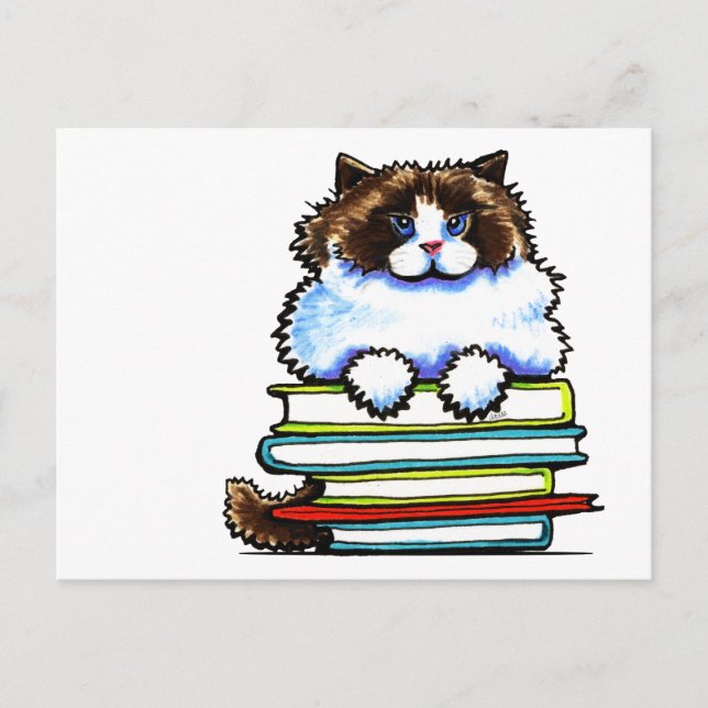 Carte Postale Livres Smart Ragdoll Kitty (Devant)
