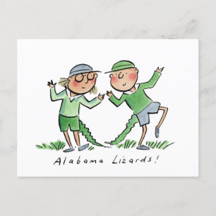 Carte Postale Lizards de l'Alabama