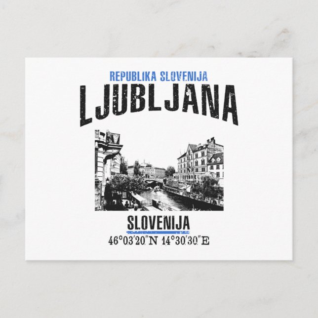 Carte Postale Ljubljana (Devant)