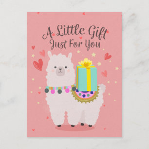 Carte Postale Llama cadeau