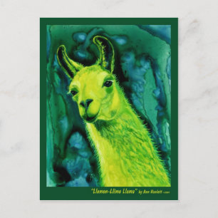 Carte postale Llama - "Llemon-Llime Llama"