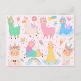 Carte postale Llama Llove