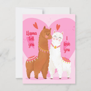 Carte Postale Llama vous dit  