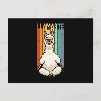 Carte Postale Llamaste Namaste Yoga Cute Llama Alpaca