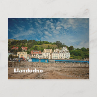 Carte Postale Llandudno Pittoresque Vue sur la plage du littoral