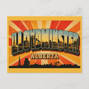 Carte Postale Lloydminster ville frontalière de l'Alberta