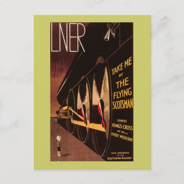 Carte Postale LNER Flying Scotsman (Devant)