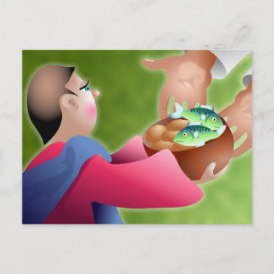 Carte Postale Loaves et poissons