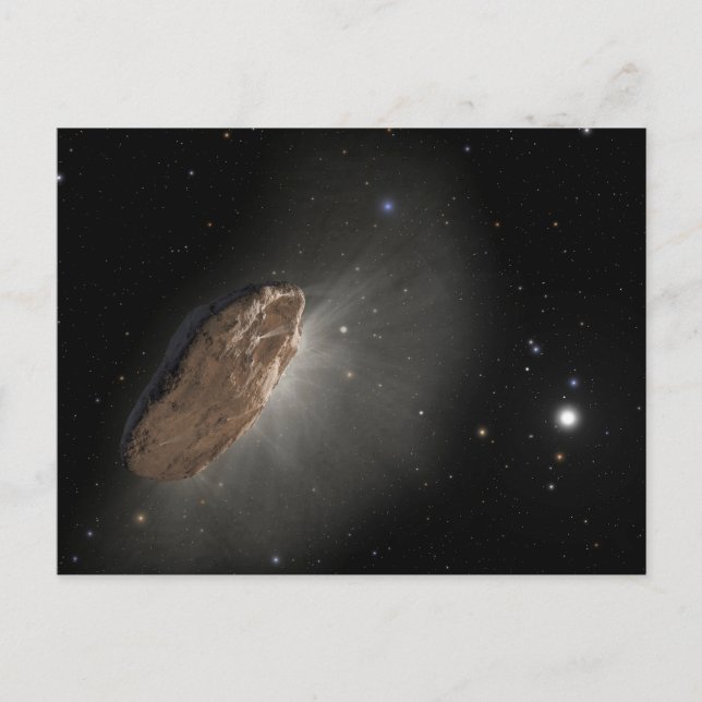 Carte Postale L'objet interstellaire déviant 'Oumuamua. (Devant)