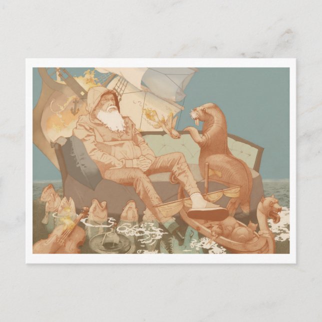 Carte Postale L'Océanie marchande en train de sombrer (Devant)