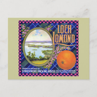 Carte Postale Loch Lomond Orange Flower