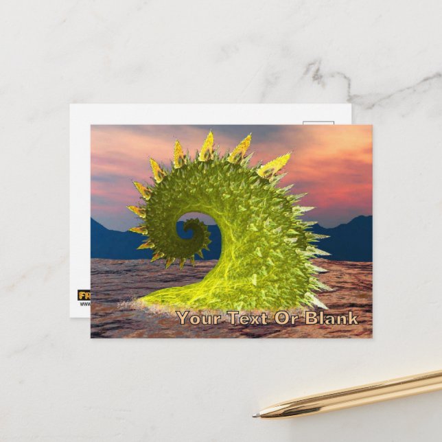 Carte Postale Loch Ness Monster (Devant/Arrière en situation)