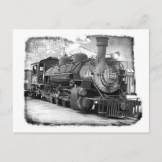 Carte Postale Locomotive à vapeur ancienne