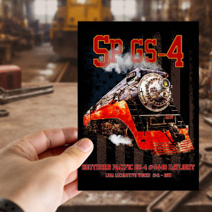 Carte Postale Locomotive à vapeur classique Southern Pacific GS-