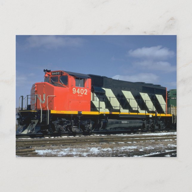 Carte Postale Locomotive CN Montréal, Alco FPA-3 (Devant)