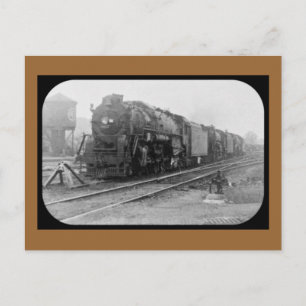 Carte Postale Locomotive du terminal de Detroit