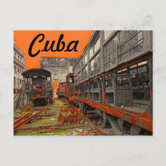 Carte postale Locomotive et wagon