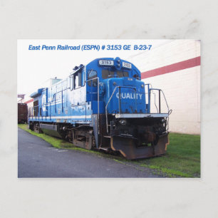 Carte Postale Locomotive ferroviaire East Penn #3153