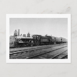 Carte Postale Locomotive Grand Trunk 345 - Vintage