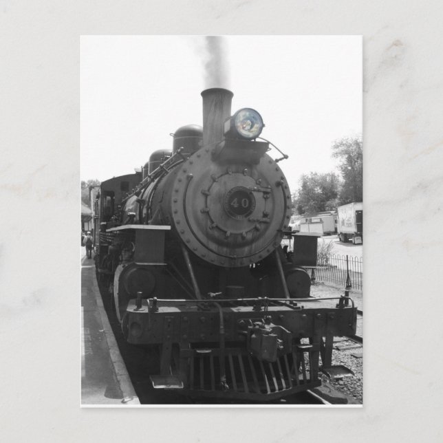Carte Postale locomotive vapeur #40 (Devant)