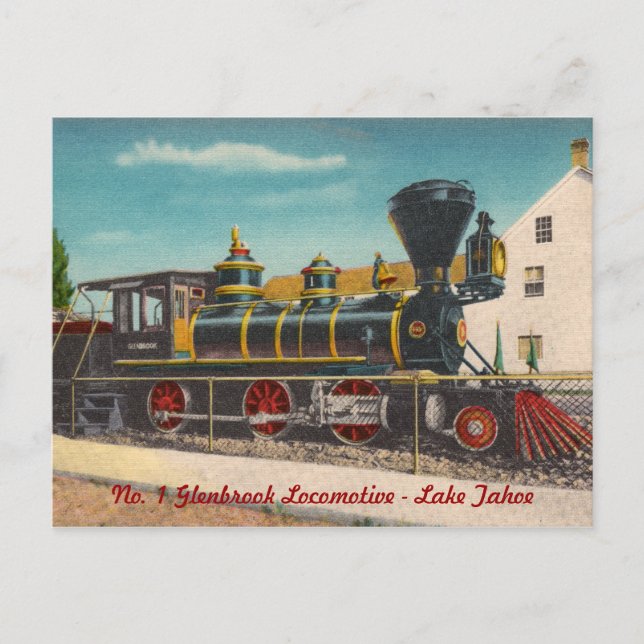 Carte postale Locomotive vintage (Devant)