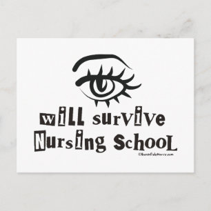 Carte Postale L'oeil survivra à l'école de soins infirmiers