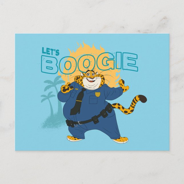 Carte Postale L'officier Clawhauser - Allons Boogie (Devant)