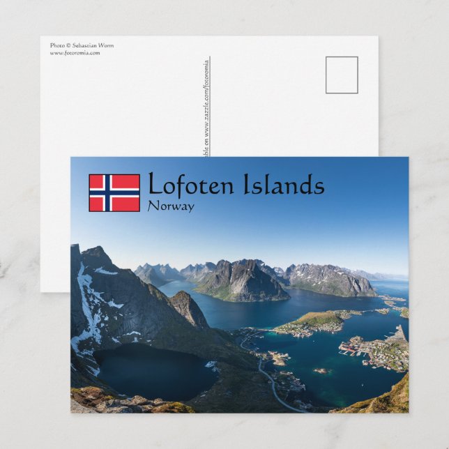 Carte Postale Lofoten Norvège (Devant / Derrière)