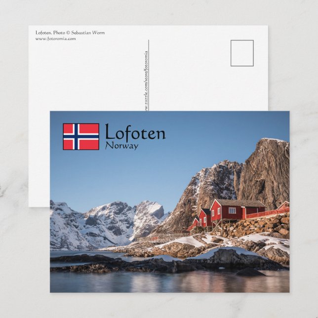 Carte Postale Lofoten Norvège (Devant / Derrière)