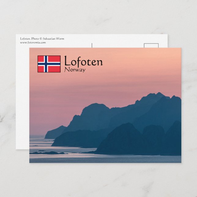 Carte Postale Lofoten Norvège (Devant / Derrière)