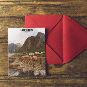 Carte Postale Lofoten Norvège Travel Souvenir